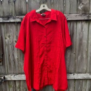 Red pant suit sz. 28 Tall
